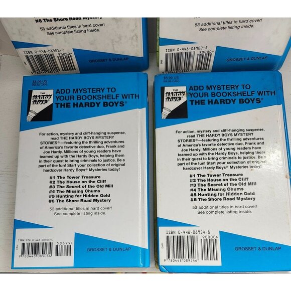 Hardy Boys Book Bundle (4) Franklin W. Dixon 1, 2, 3, 54 Vintage Hardcovers - Picture 2 of 12